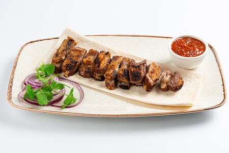 Семечки бараньи ребрышки на гриле