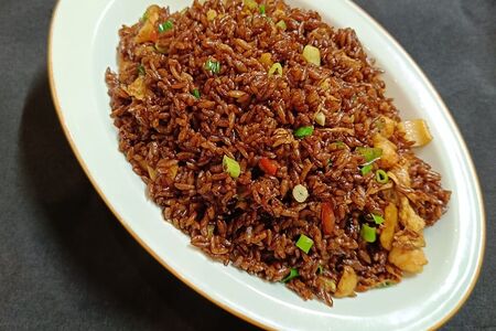 Рис жареный с морепродуктами (мини)