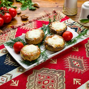 Грибы, запеченные с сыром