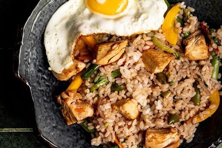 Тяхан с говядиной