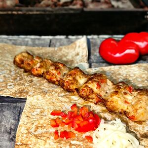 Люля куриный с сыром и болгарским перцем