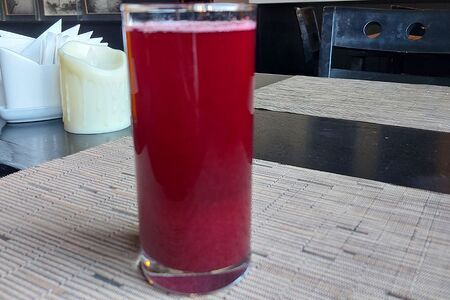 Морс из черной смородины собственного приготовления