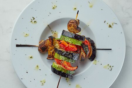 Шаш-кебаб из овощей