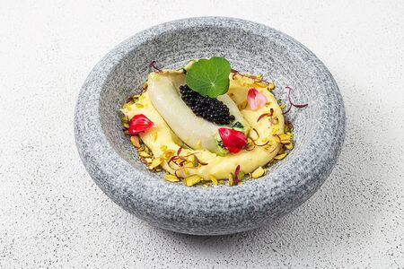 Кальмар с мини-шпинатом