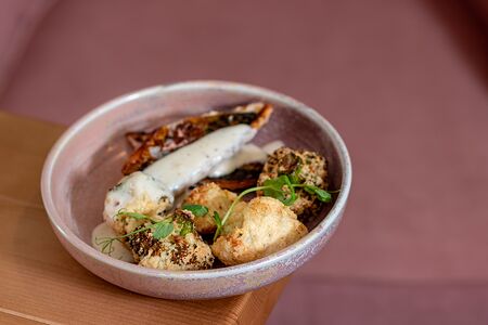 Скумбрия с цветной капустой и брокколи