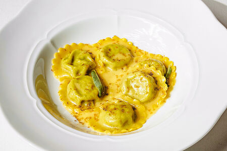 Равиоли Рикотта и шпинат с боттаргой