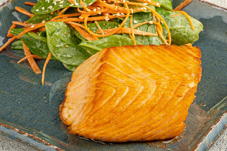 Стейк из лосося терияки