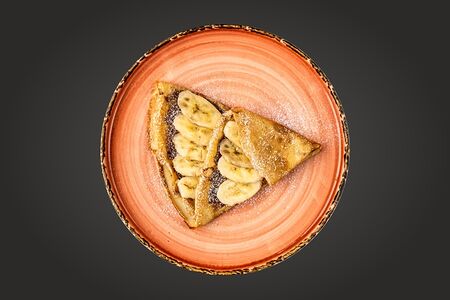 Блинчик с бананом и нутеллой