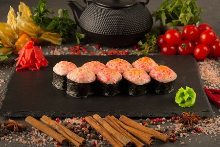 Запеченный с мидиями