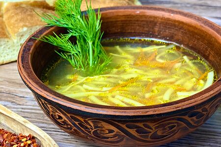 Куриный суп с лапшой