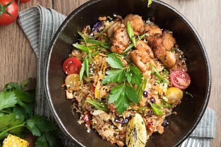 Рис с курицей