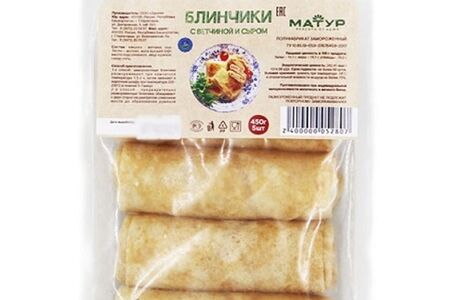 Блинчики замороженные с ветчиной и сыром