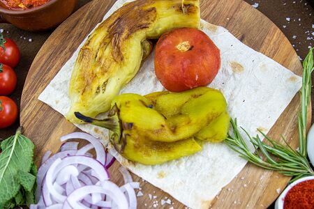 Овощи на углях