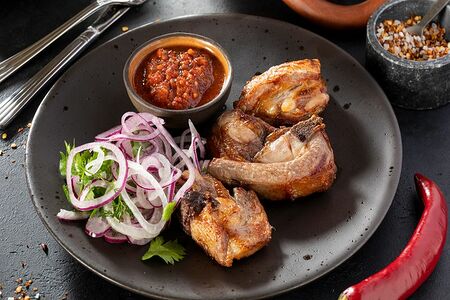 Шашлык из телячей грудинки