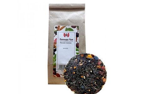 Чай черный Лесная поляна листовой с добавками