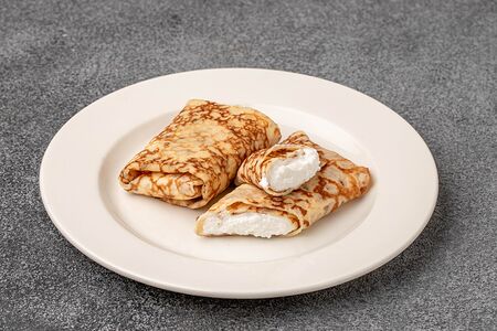 Блины с творогом