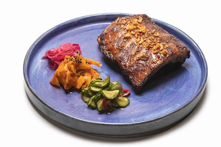 Ребра свиные в медово-горчичном соусе