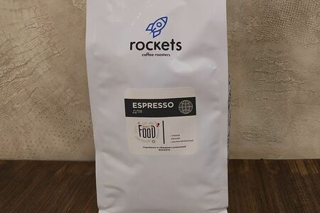 Кофе 1 кг зерновой Rockets смесь от Шеф-бариста