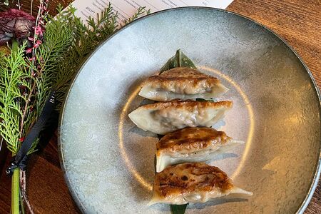 Гёдза с вешенками и шиитаке