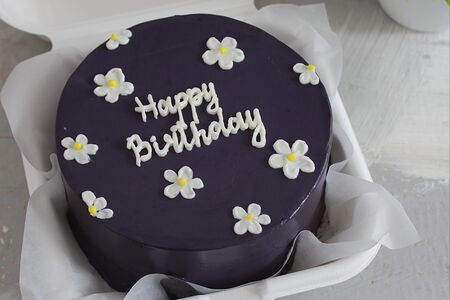 Бенто-торт с ромашками