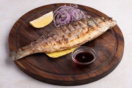 Сибас на мангале