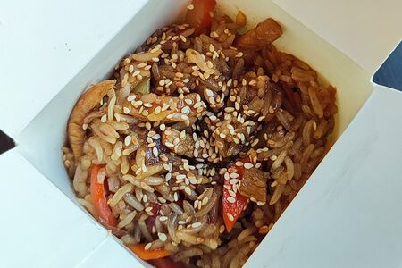 Тяхан с курицей