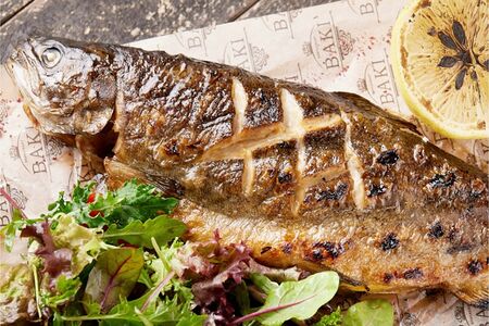 Форель на углях