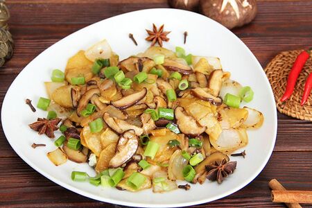 Картофель с грибами