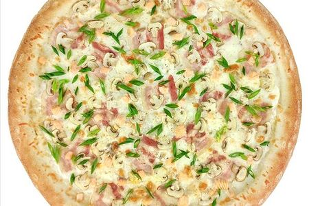 Карбонара с лососем 30см.