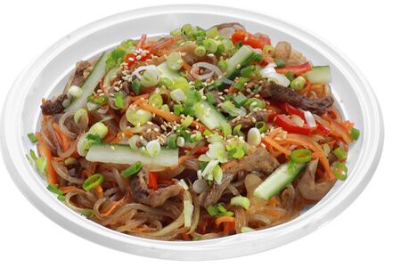 Чапче с мясом (Фунчоза жареная)