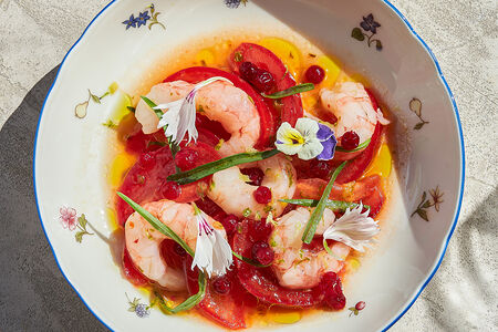 Севиче из креветки ама эби