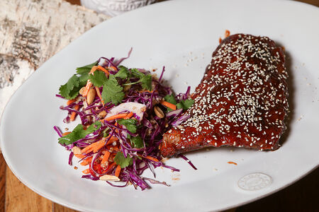 Ребра свиные острые с соусом барбекю