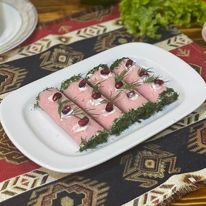 Рулетики из ветчины