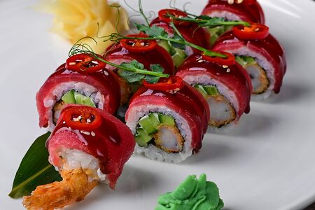 Темпура с креветкой и тунцом