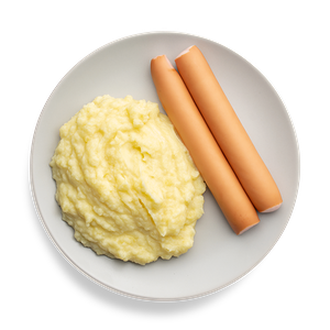 Сосиски с пюре