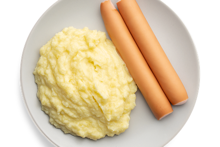 Сосиски с пюре