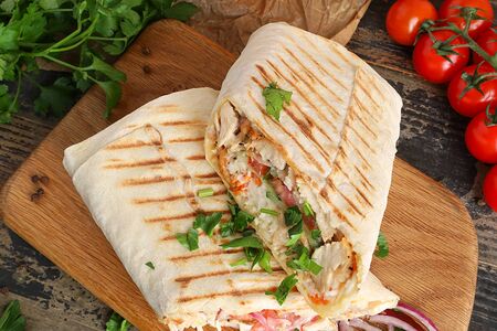 Шаурма со свининой мини