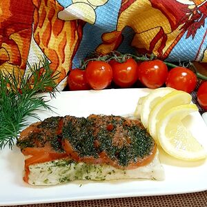 Треска с соусом Песто