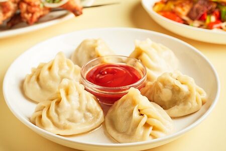 Манты с мясом