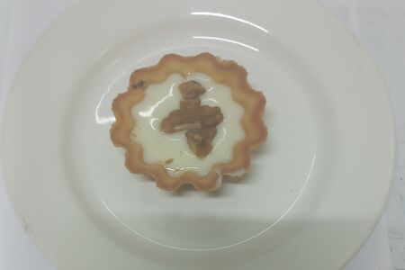 Корзиночка песочная со сгущенкой