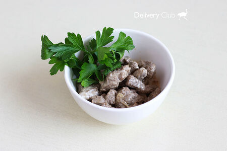 Печень говяжья по-строгановски