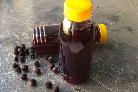 Морс собственного приготовления из черной смородины