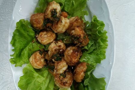 Креветки тигровые в специях по-португальски