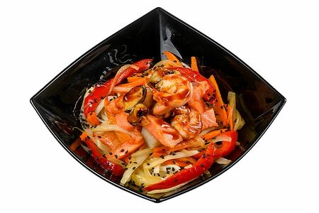 Wok с морепродуктами в соусе терияки