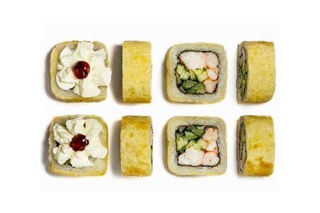 Жареный ролл Чиз с креветкой