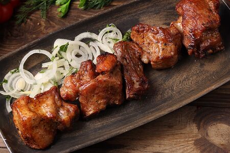 Шашлык из cвинoго ребра