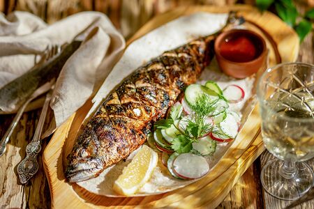 Скумбрия на гриле