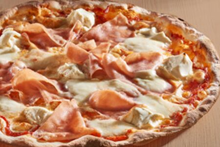 Пицца Prosciutto, stracchino e bufala