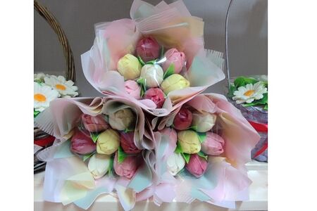 Букет с тюльпанами (7 шт.)