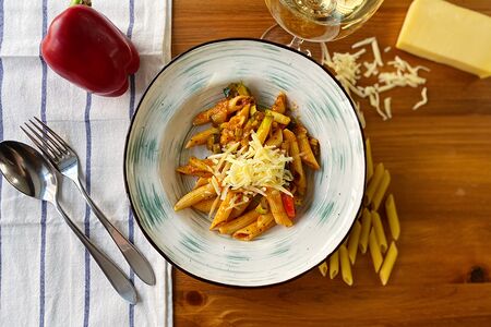 Пенне с овощами